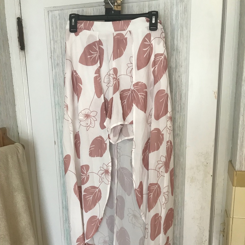 Maxi skirt with shorts build in
